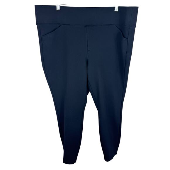 torrid Pants - Torrid Pixie Black High Rise Cropped Skinny Pull On Dressy Legging Pants 3X Tall